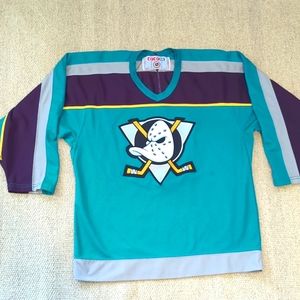 Mens vintage 1997-1999 CCM Anaheim Mighty Ducks NHL hockey jersey size medium